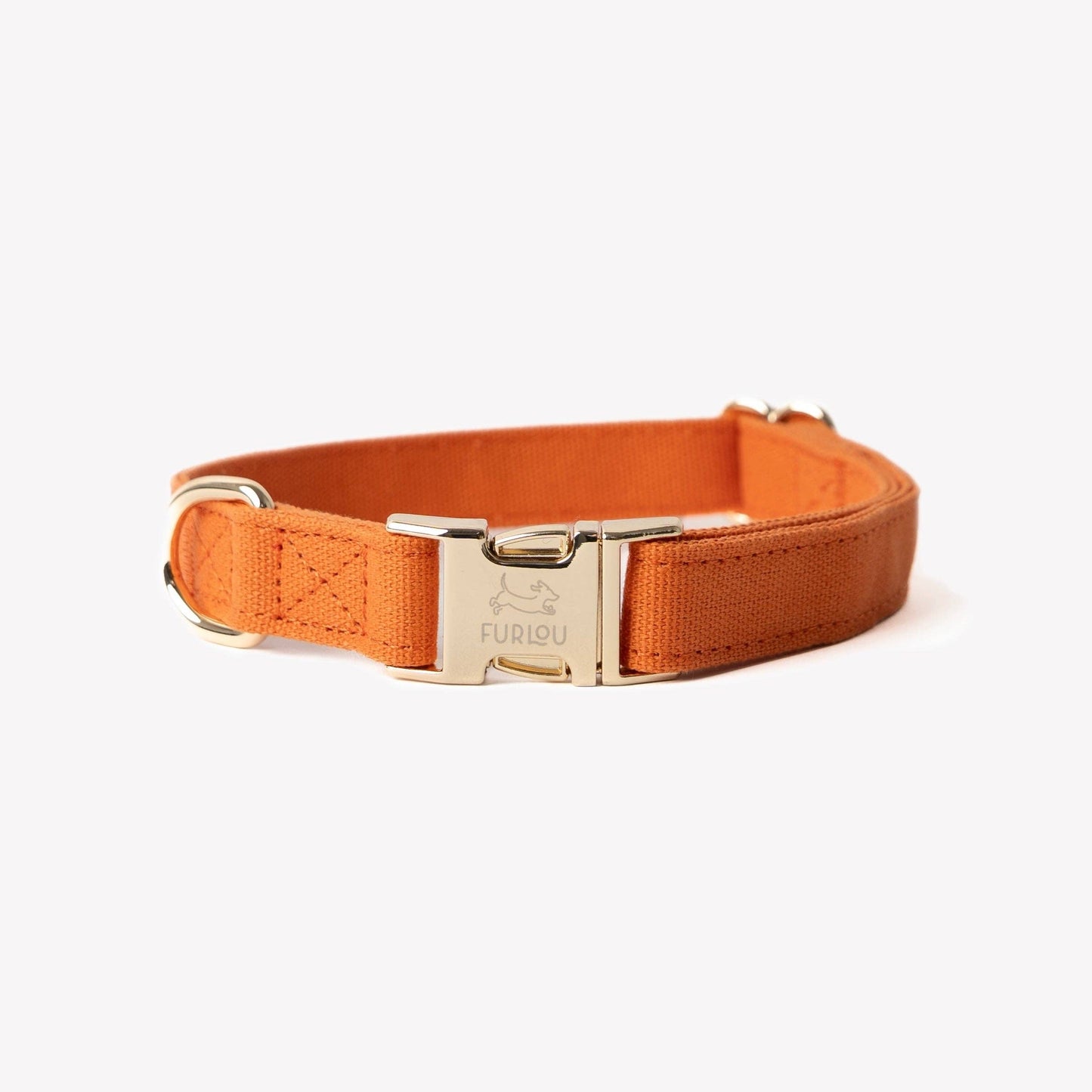 FURLOU – Hundehalsband aus Baumwoll-Canvas in Terracotta - OSSO BLU