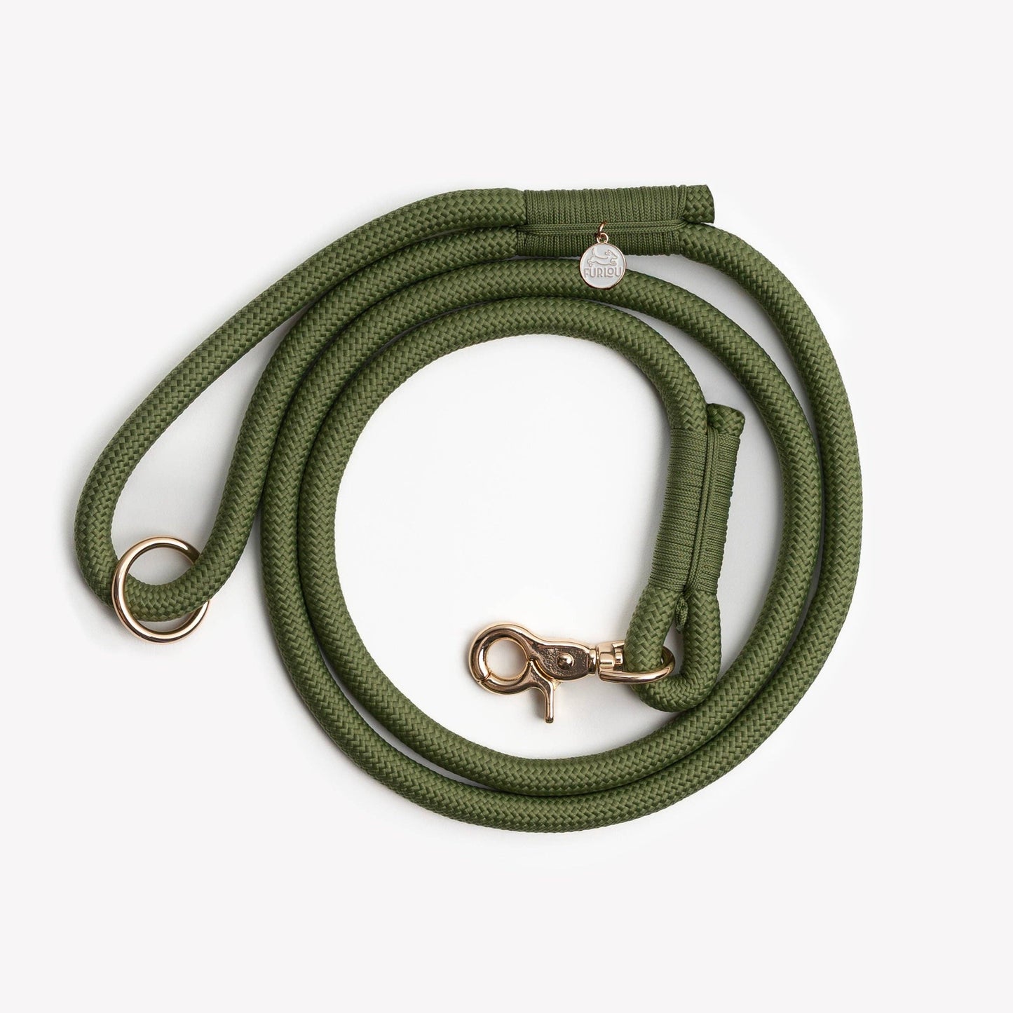 FURLOU - „Grün“ – Geflochtene Hundeleine - OSSO BLU