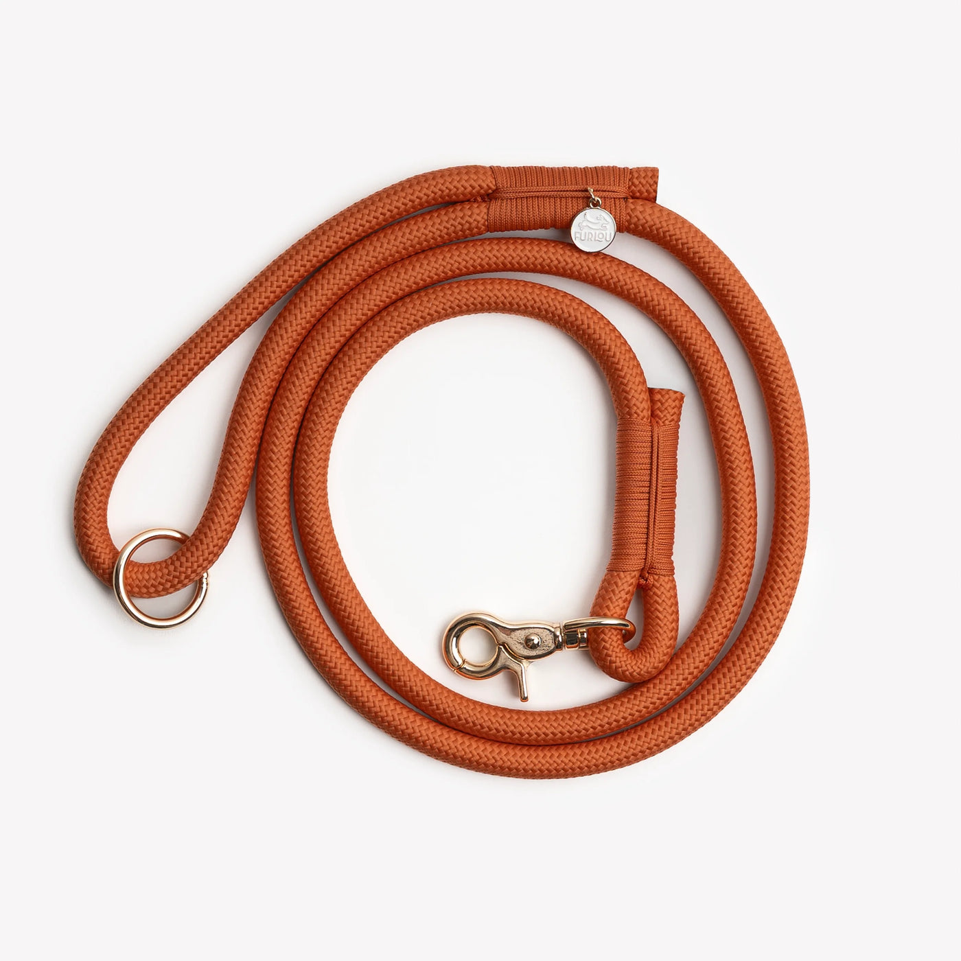 FURLOU - "Terracotta" - Guinzaglio intrecciato per cani