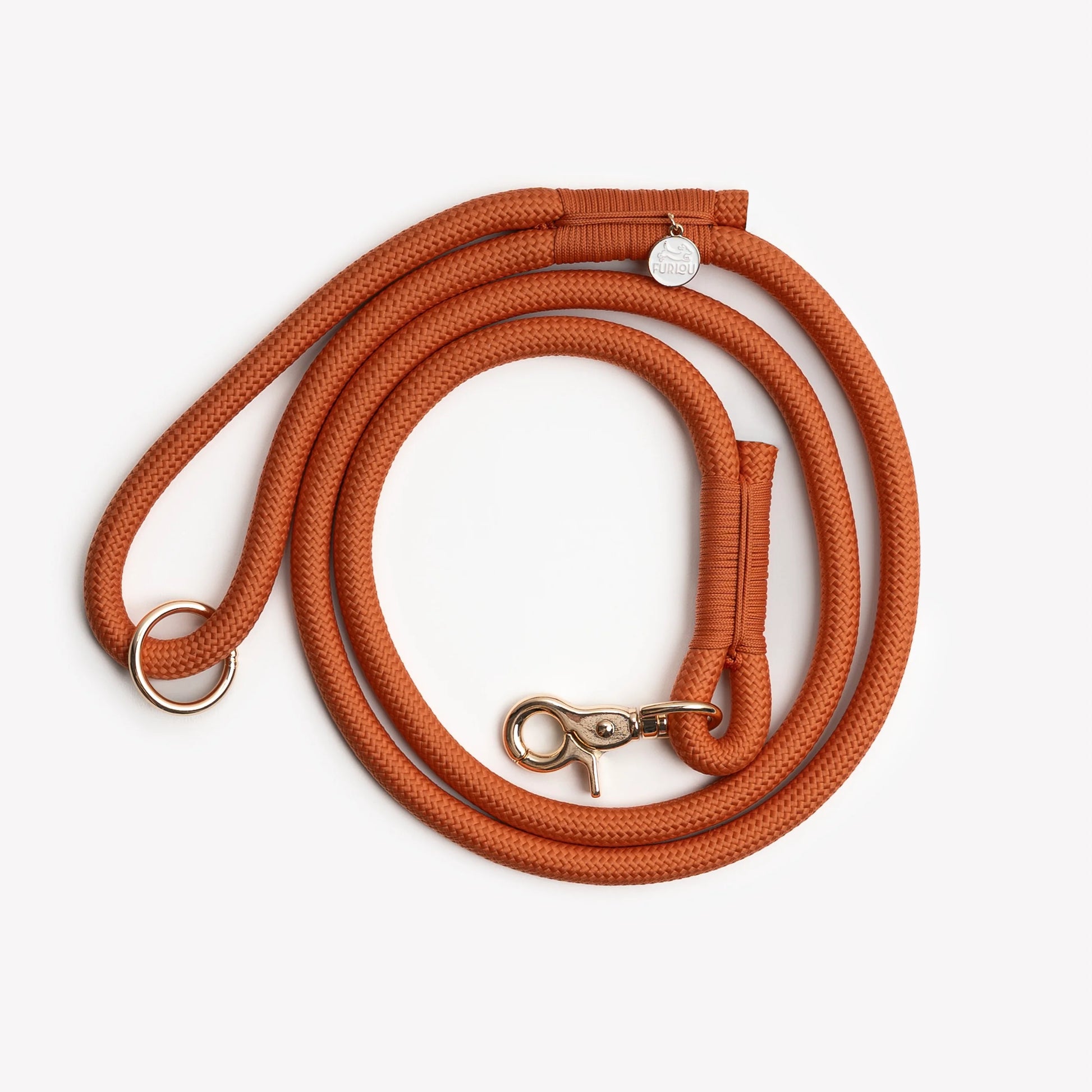 FURLOU - „Terracotta“ – Geflochtene Hundeleine - OSSO BLU