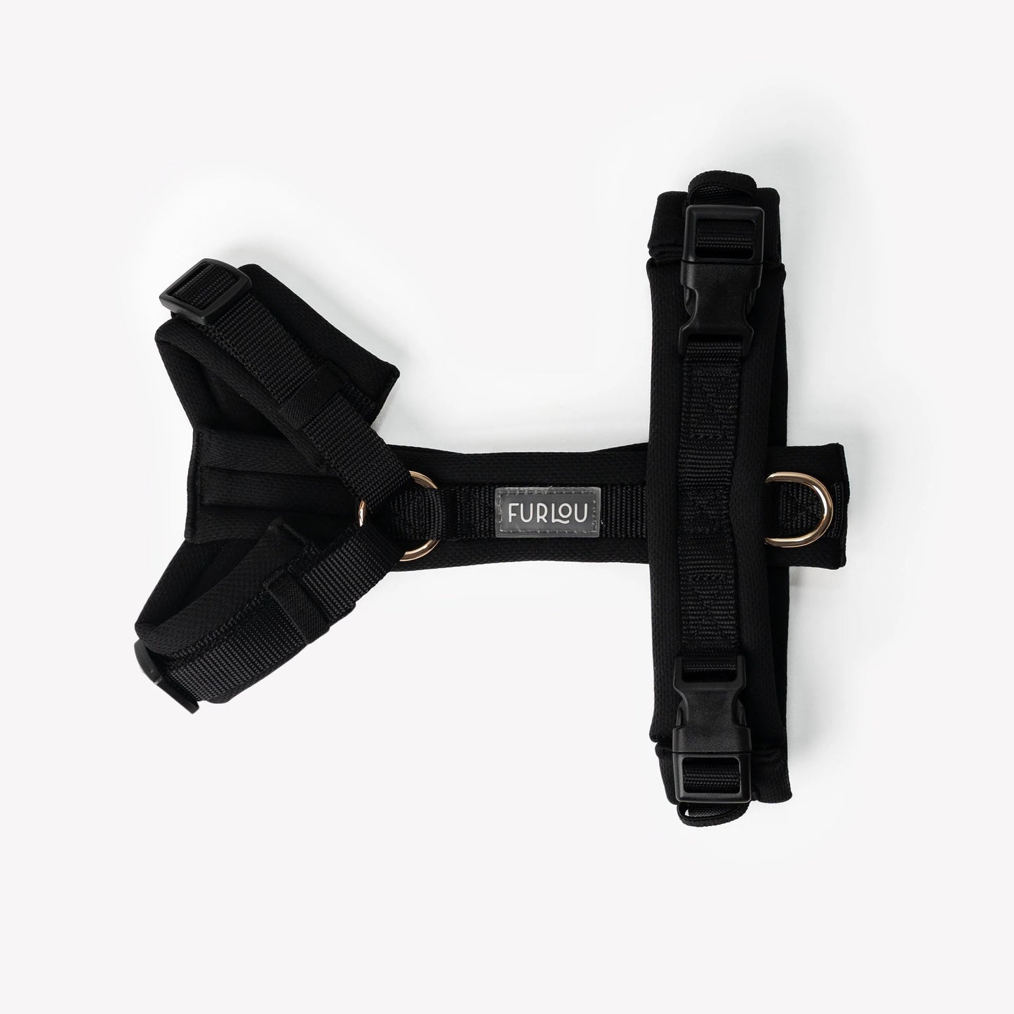 FURLOU – Comfort Hundegeschirr Schwarz - OSSO BLU