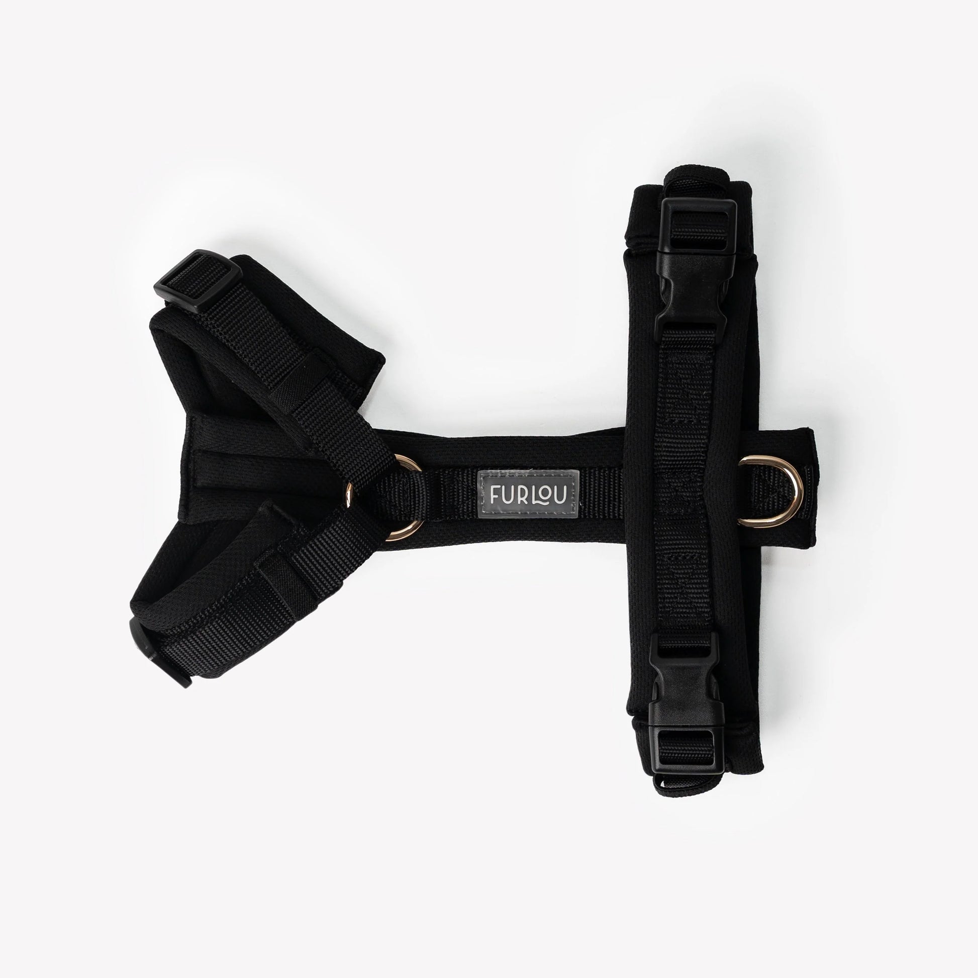 FURLOU – Comfort Hundegeschirr Schwarz - OSSO BLU