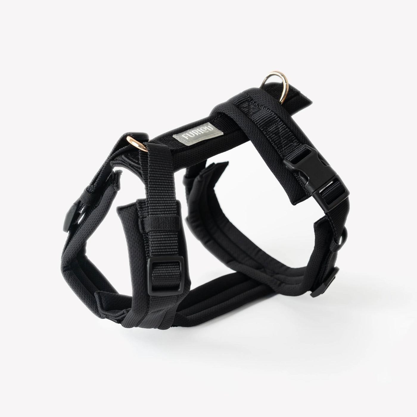 FURLOU - Pettorina per cani Comfort, colore nero