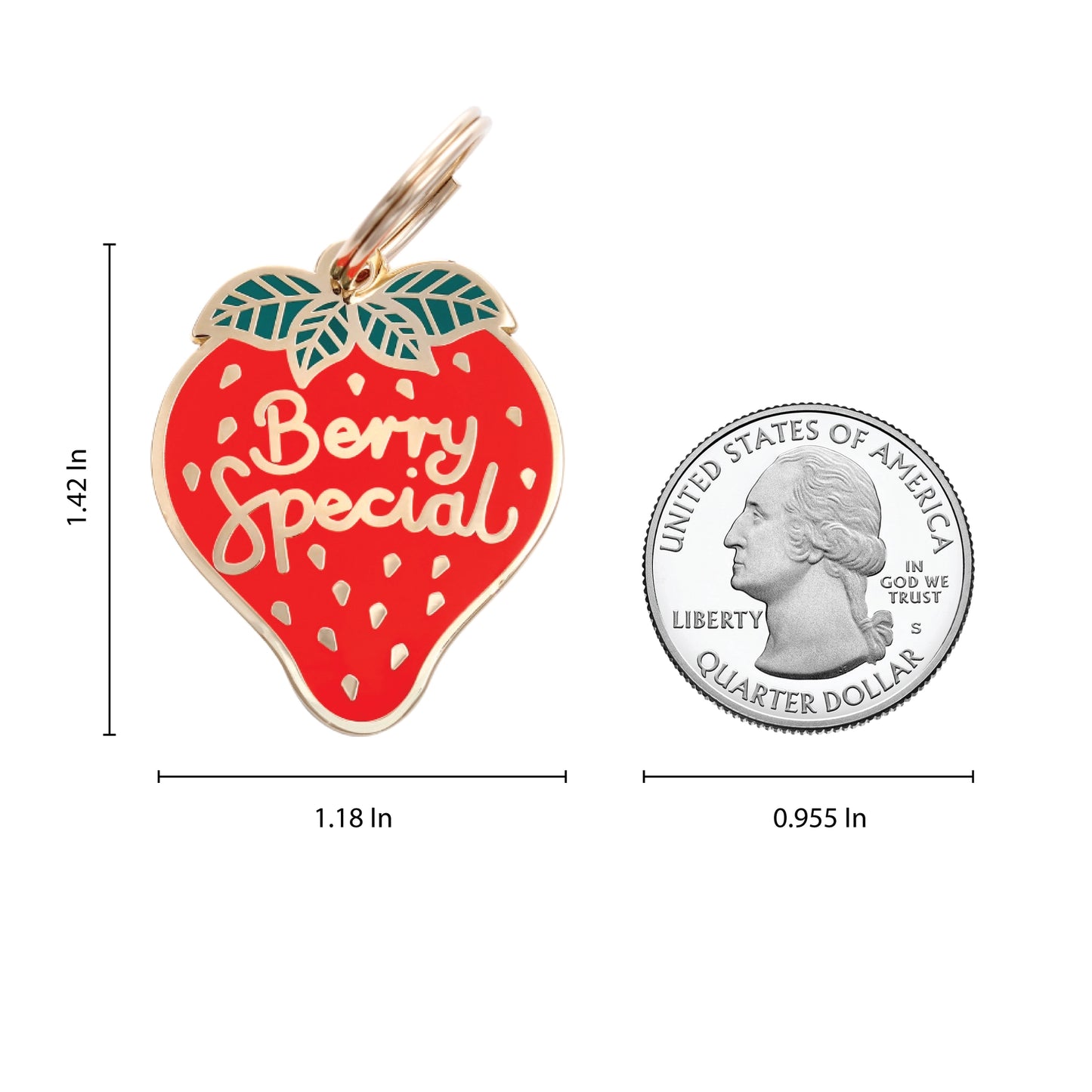 TWO TAILS PET COMPANY - Berry Special Pet ID Tag - OSSO BLU