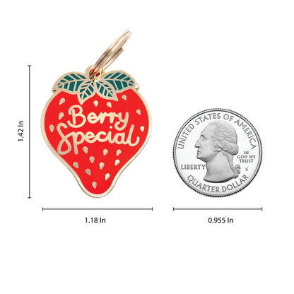 TWO TAILS PET COMPANY - Berry Special Pet ID Tag - OSSO BLU