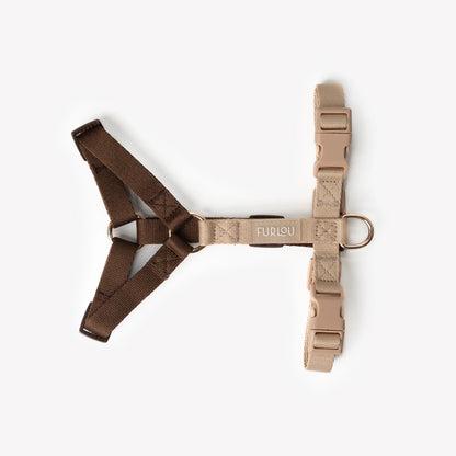 FURLOU - „Brown & Tan“ – Verstellbares Hundegeschirr - OSSO BLU