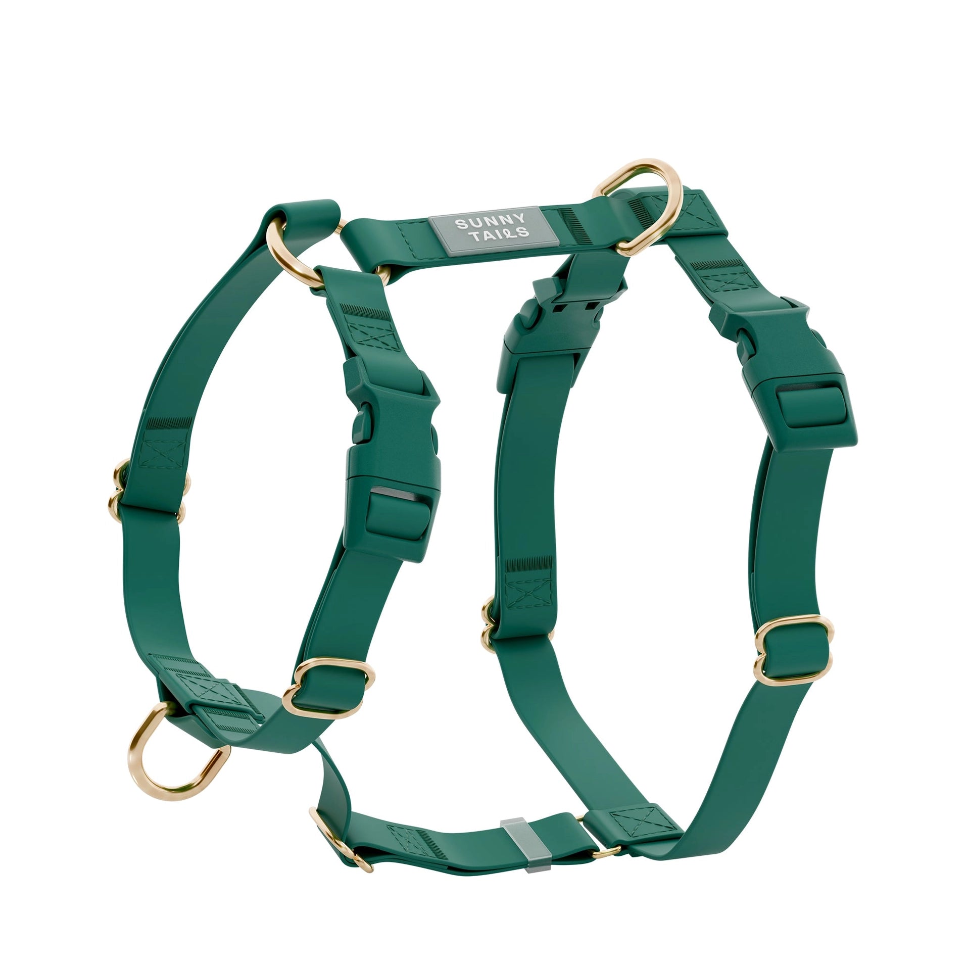 SUNNY TAILS - Wasserdichtes Hundegeschirr - Meadow Green - OSSO BLU