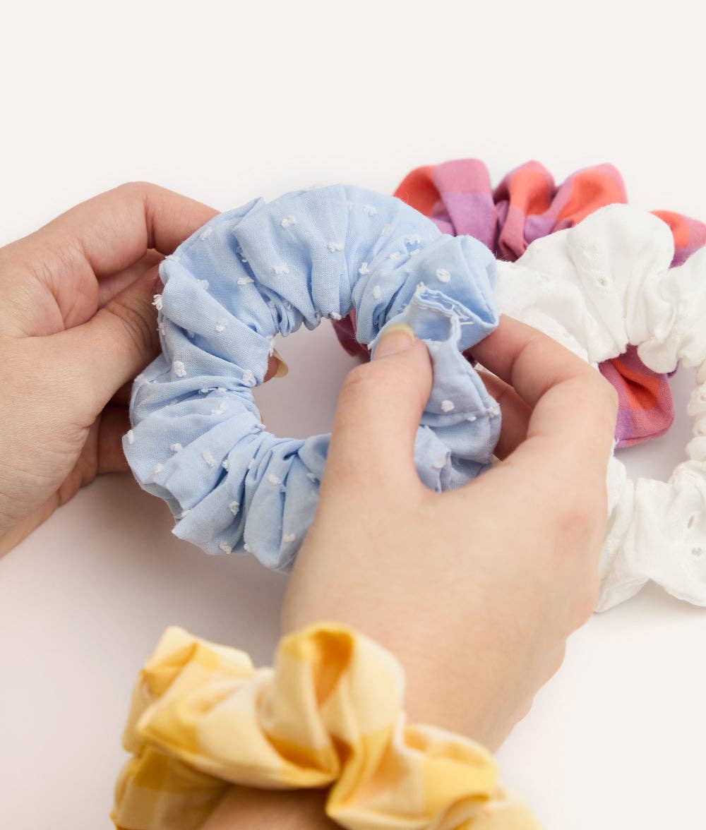 CAFIDE – Scrunchie Vichy (Violett, Noa) - OSSO BLU