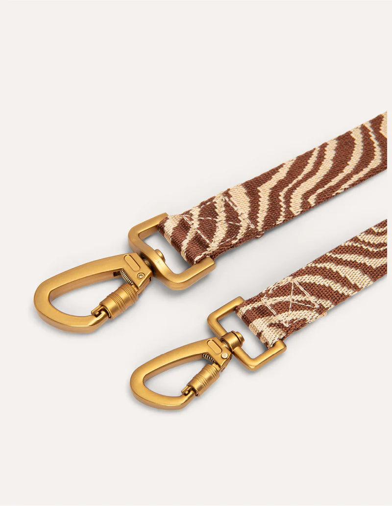 DOGGUO - Guinzaglio Zebra – Marrone/Beige