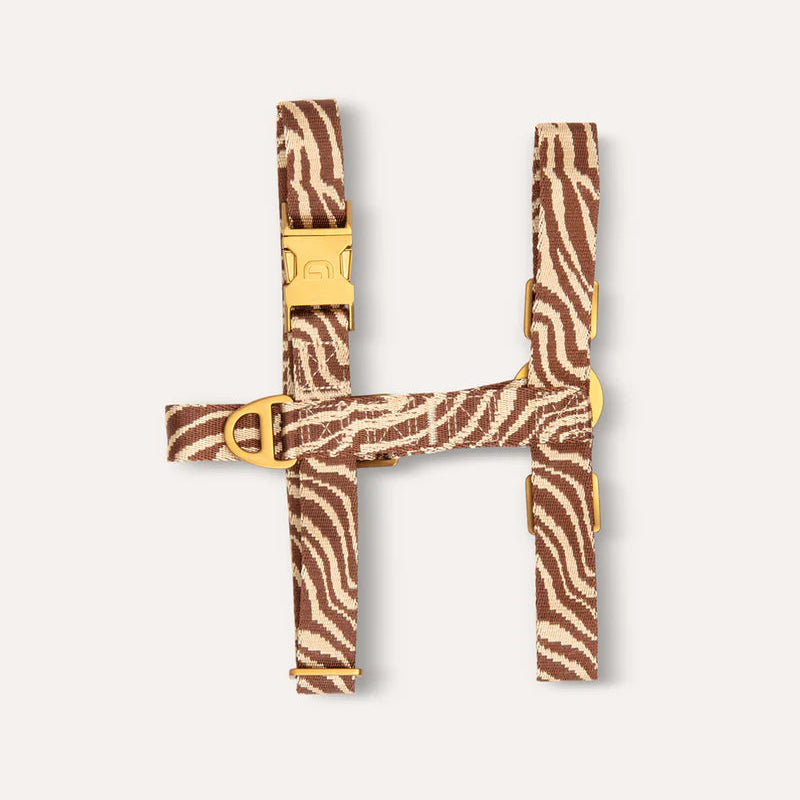 DOGGUO - Imbracatura Zebra – Marrone/Beige