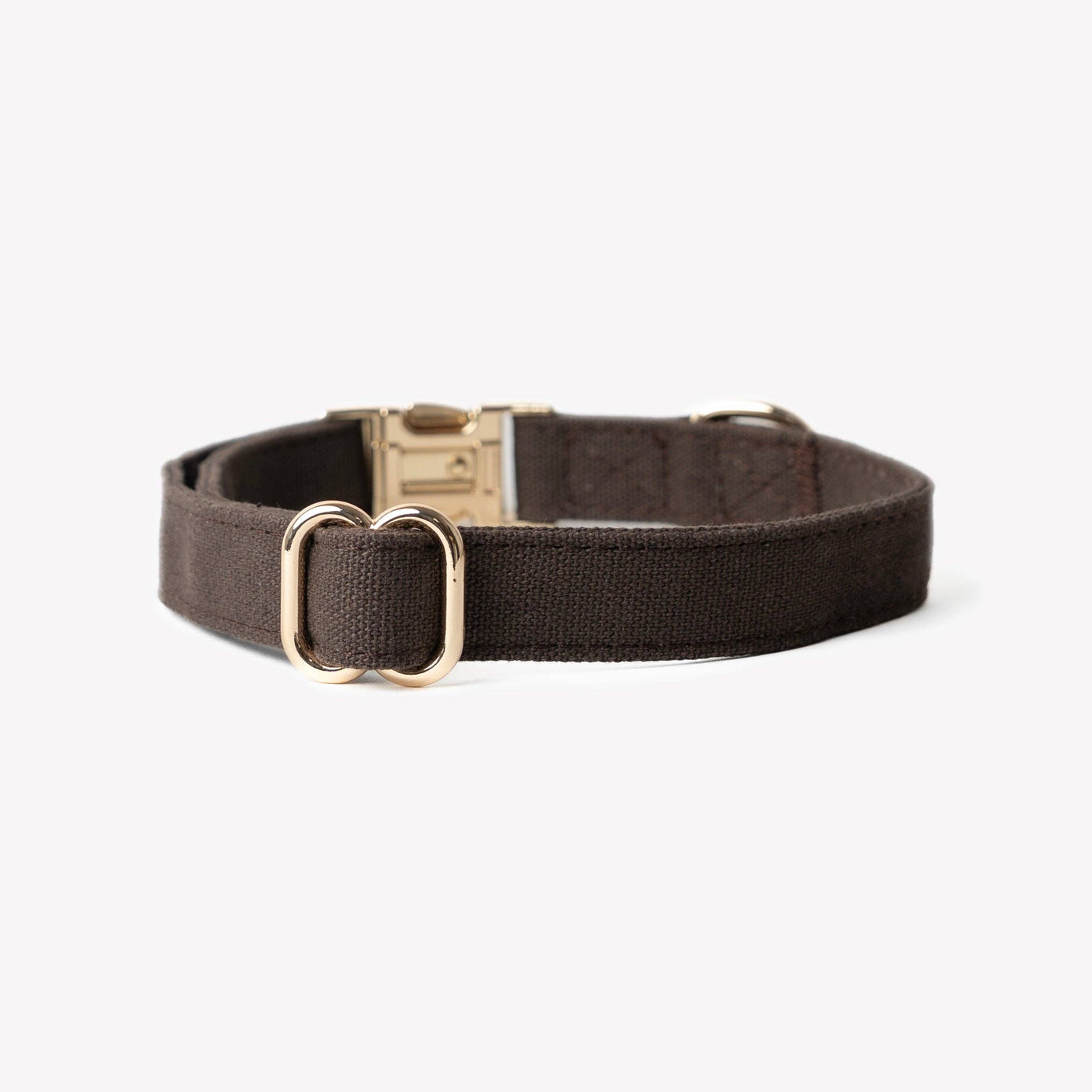FURLOU – Collare per cani in tela di cotone marrone