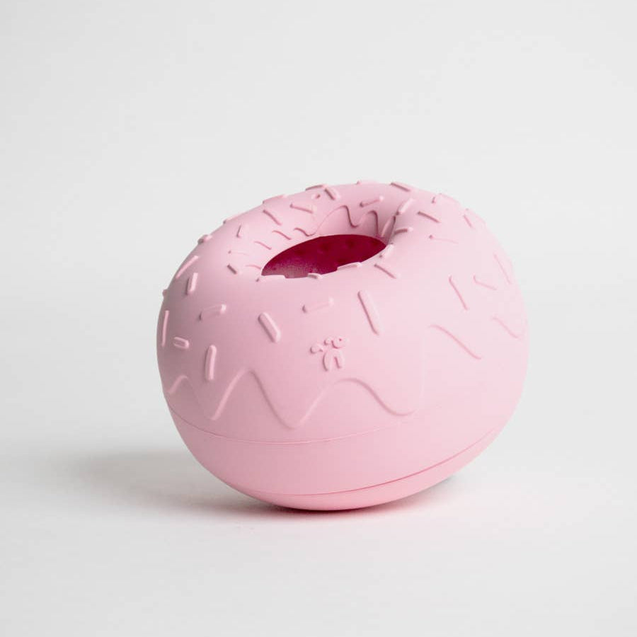 INOOKO – Tappetino da leccare e gioco di attività Yoomy Donut per cani – Rosa