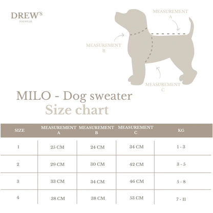 DREW’S DOGWEAR - Milo Sherpa-Hundepullover – Beige
