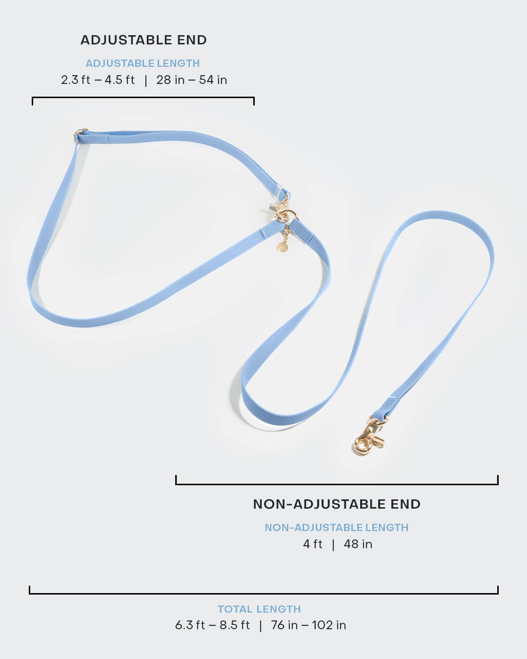 SUNNY TAILS - 4-in-1 Konvertierbare & Multifunktionale Hundeleine - Pistaziengrün - OSSO BLU