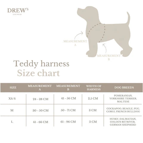 DREW'S DOGWEAR - Pettorina Teddy (marrone)