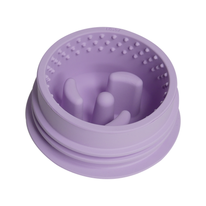 INOOKO – Yoomy Donut Schleckmatte & Beschäftigungsspielzeug für Hunde – Lavendel