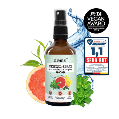 NOMS+ - Dentalspray für Hunde & Katzen – Natürliche Zahnpflege gegen Zahnstein & Mundgeruch - OSSO BLU