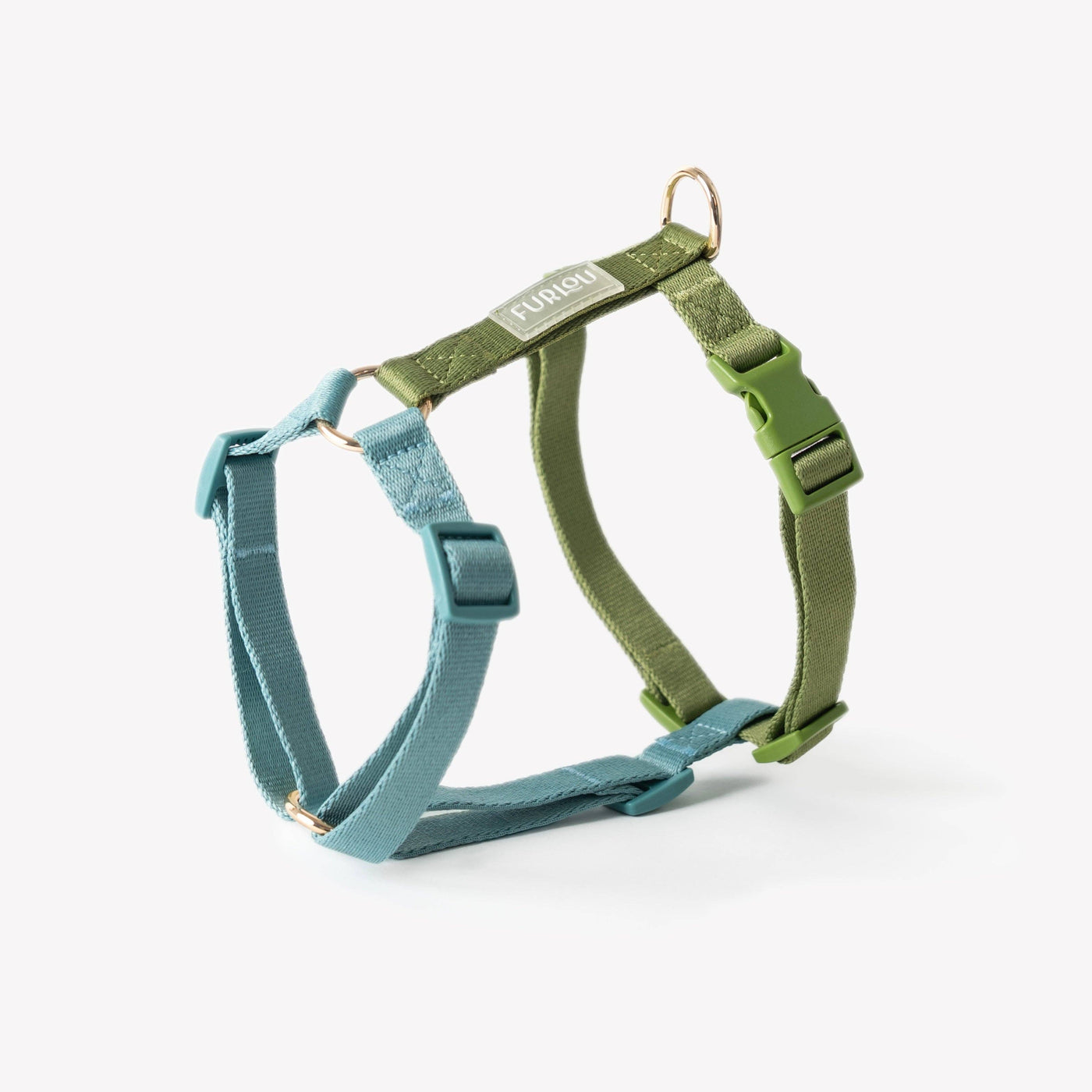 FURLOU - "Blu e Verde" – Pettorina regolabile per cani
