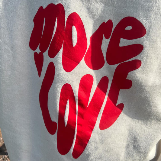LUNA.LIEBE - Sweatshirt "MORE LOVE" - OSSO BLU