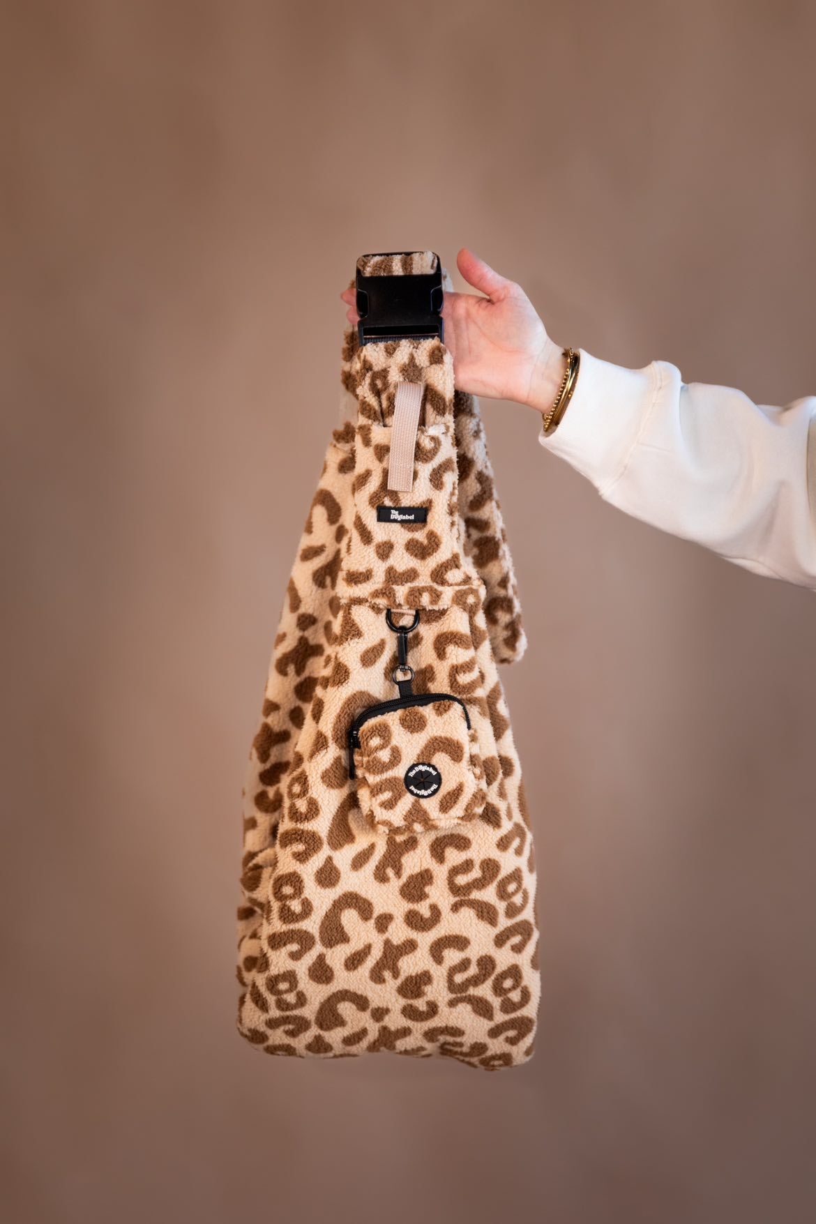 THE DOG LABEL - Teddy Bag – Leopard Crema