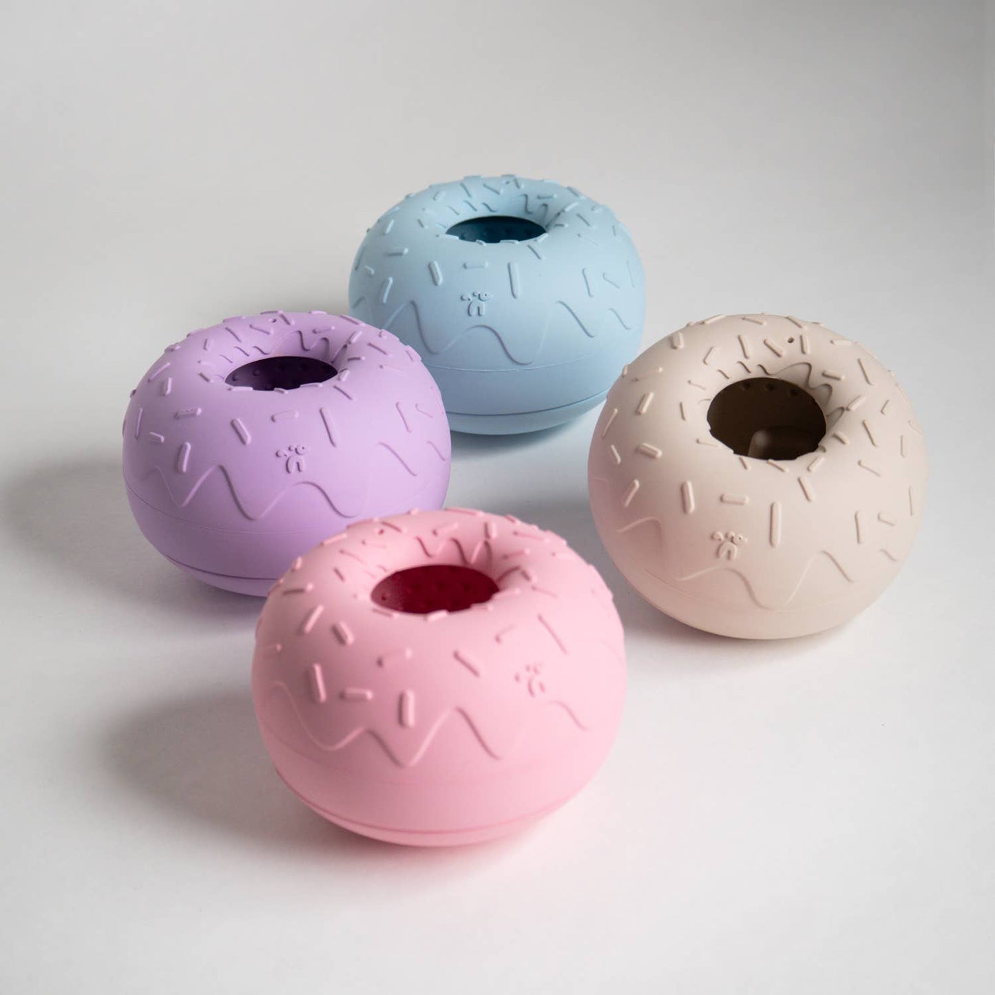 INOOKO – Yoomy Donut Schleckmatte & Beschäftigungsspielzeug für Hunde – Blau