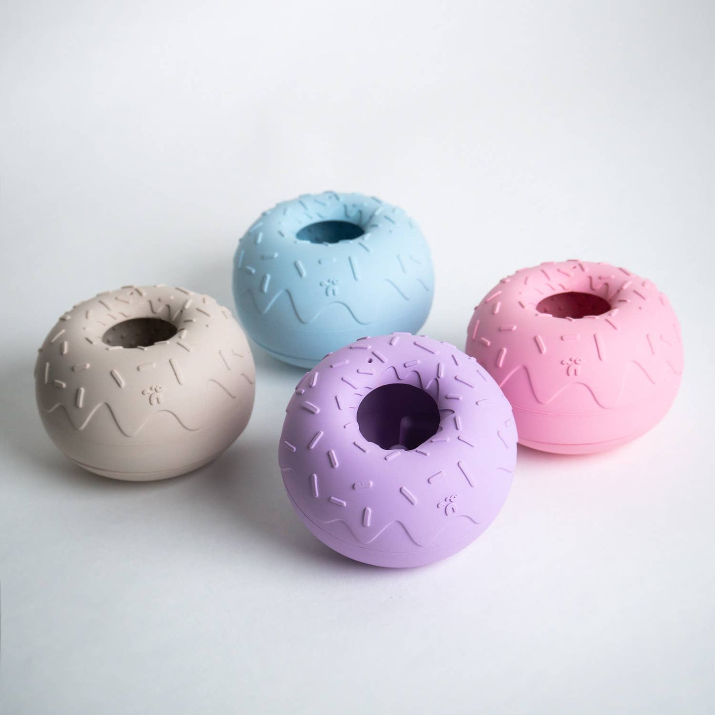 INOOKO – Yoomy Donut Schleckmatte & Beschäftigungsspielzeug für Hunde – Blau