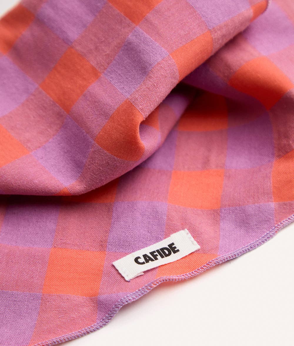 CAFIDE – Hundebandana Vichy-Karo (Violett) - OSSO BLU