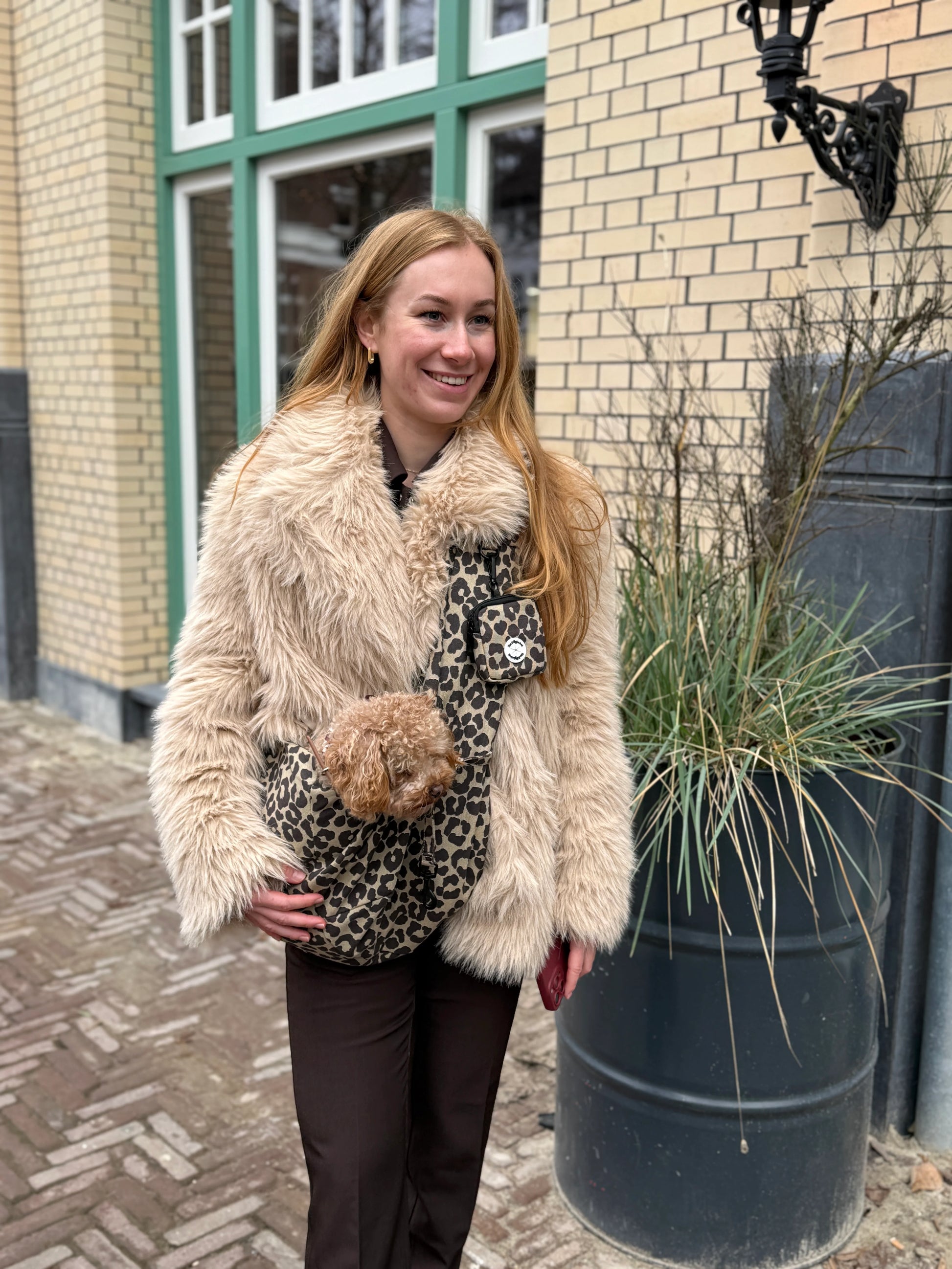 THE DOG LABEL - TDL Canvas Bag 2 – Leopard - OSSO BLU