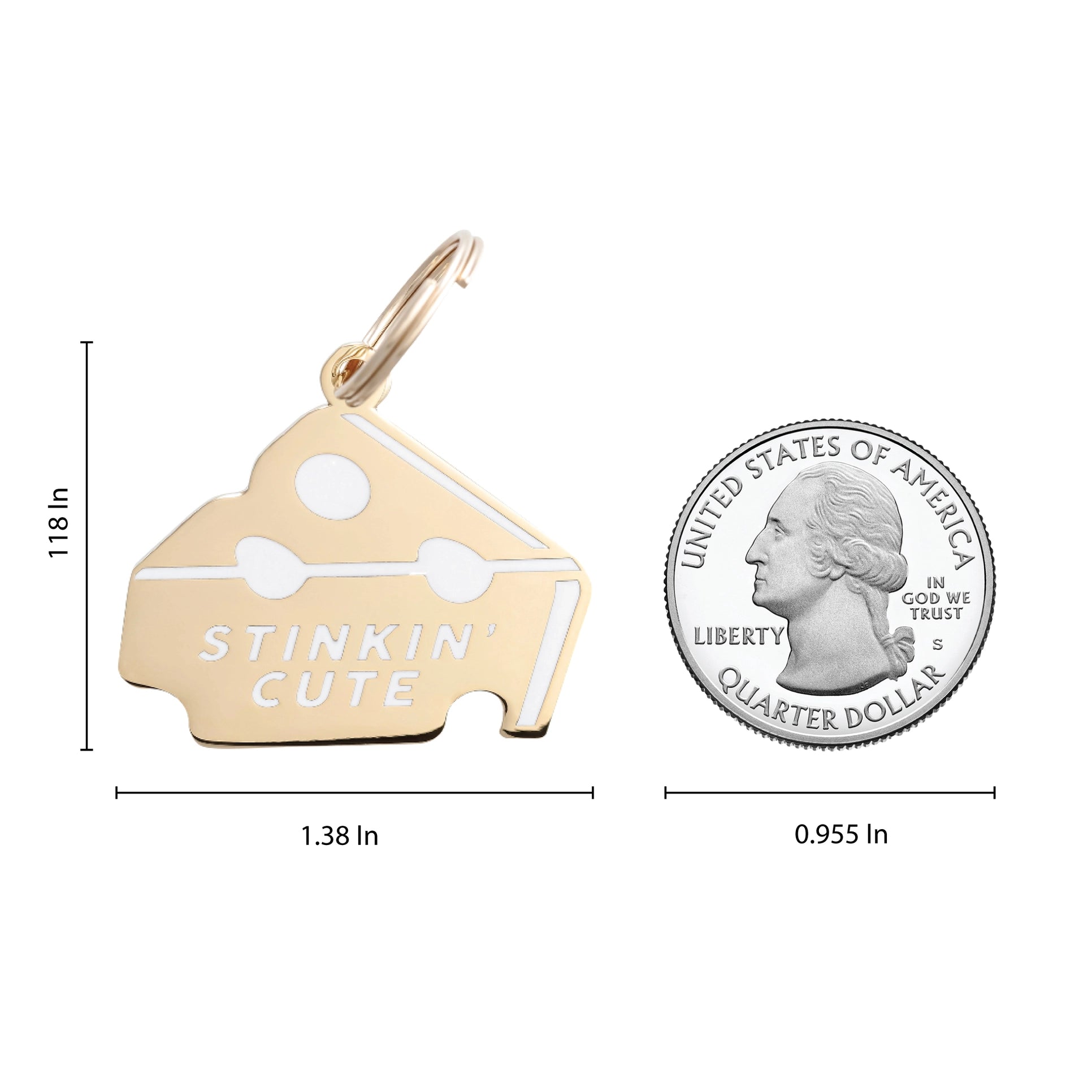 TWO TAILS PET COMPANY - Stinkin' Cute Pet ID Tag - OSSO BLU
