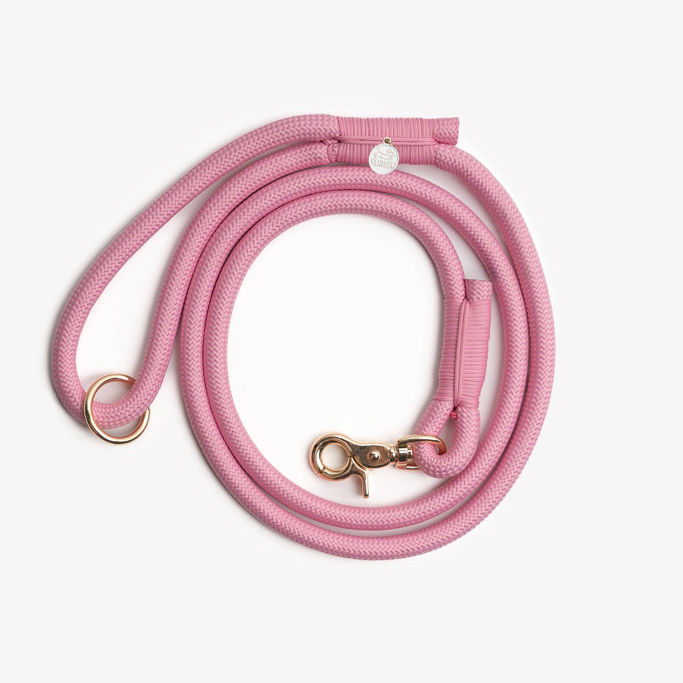 FURLOU - „Pink“ – Guinzaglio per cani intrecciato