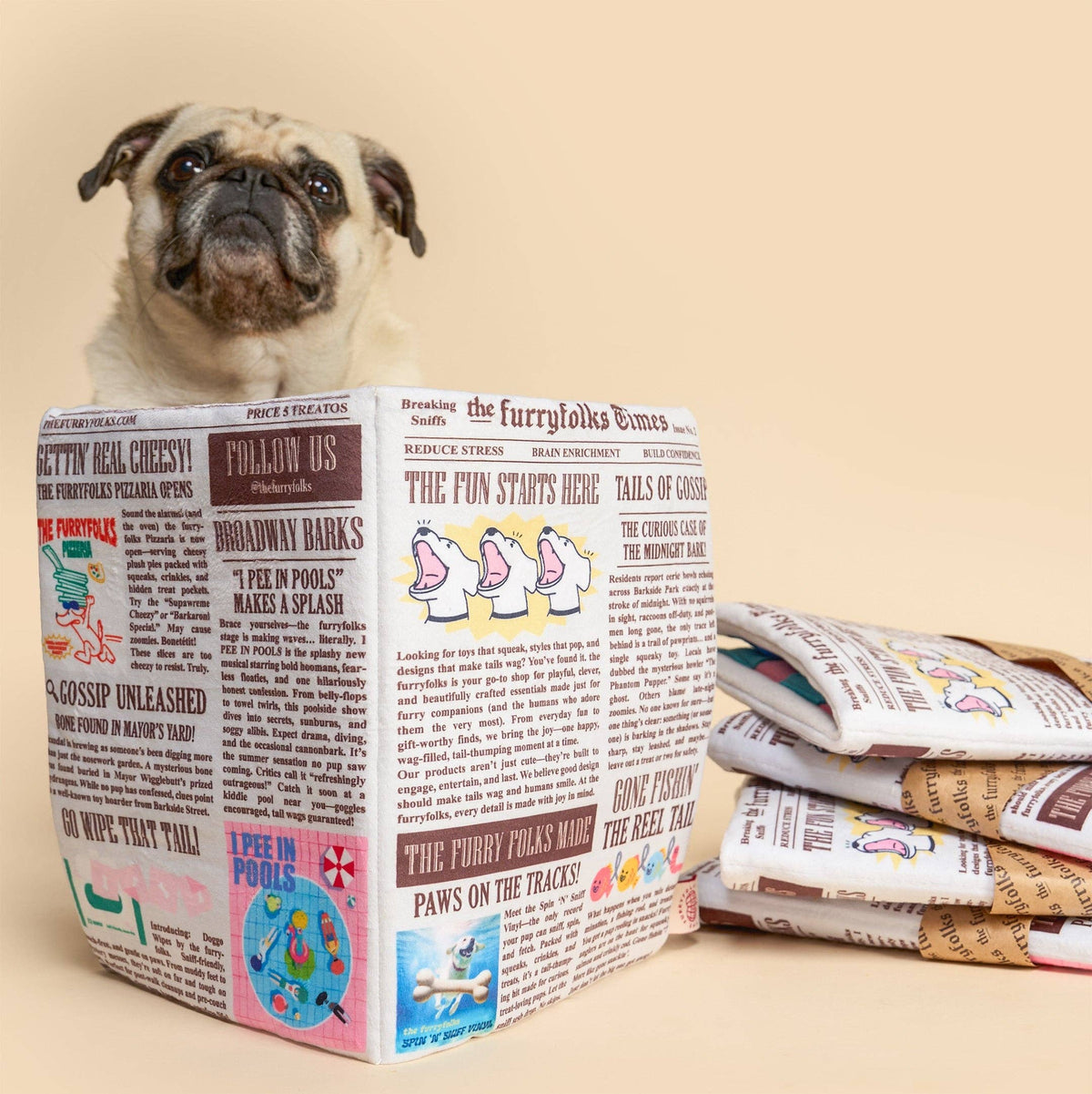 the furryfolks - Zeitungsausgabe Nr. 2 Nosework-Spielzeug - OSSO BLU