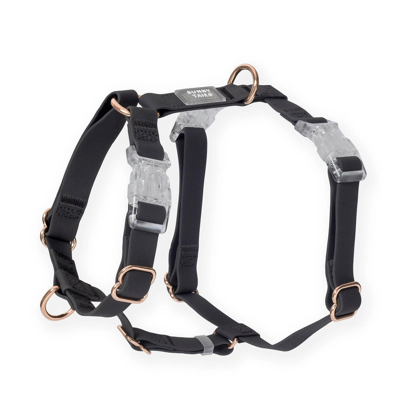 SUNNY TAILS - Pettorina per Cani Impermeabile - Ember Black