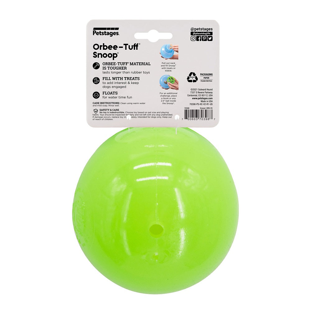 PLANET DOG - Snoop – Interaktives Spielzeug (Grün, 12,5 cm) - OSSO BLU
