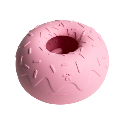 INOOKO – Yoomy Donut Schleckmatte & Beschäftigungsspielzeug für Hunde – Rosa