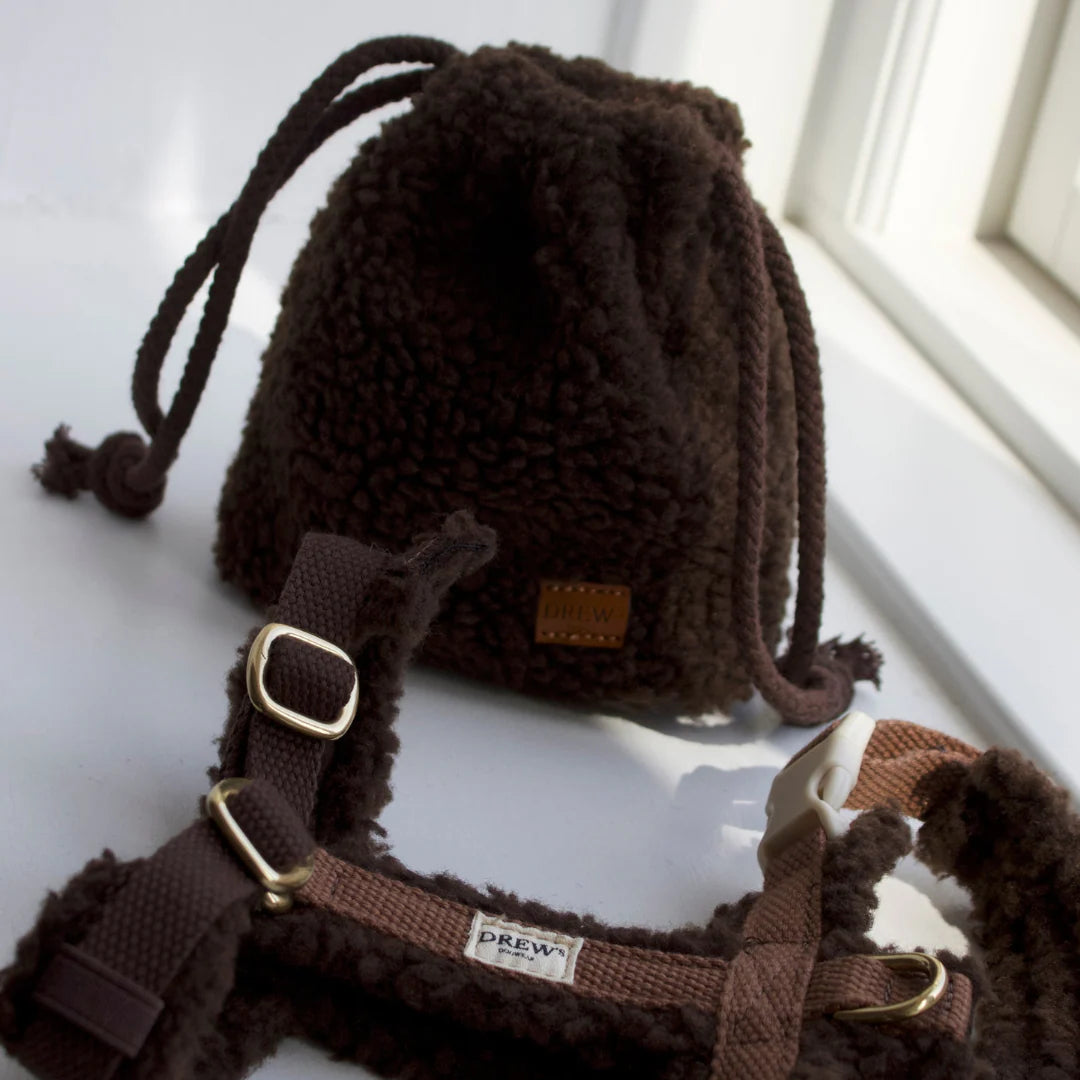 DREW'S DOGWEAR - Teddy Leckerli-Tasche (braun) - OSSO BLU