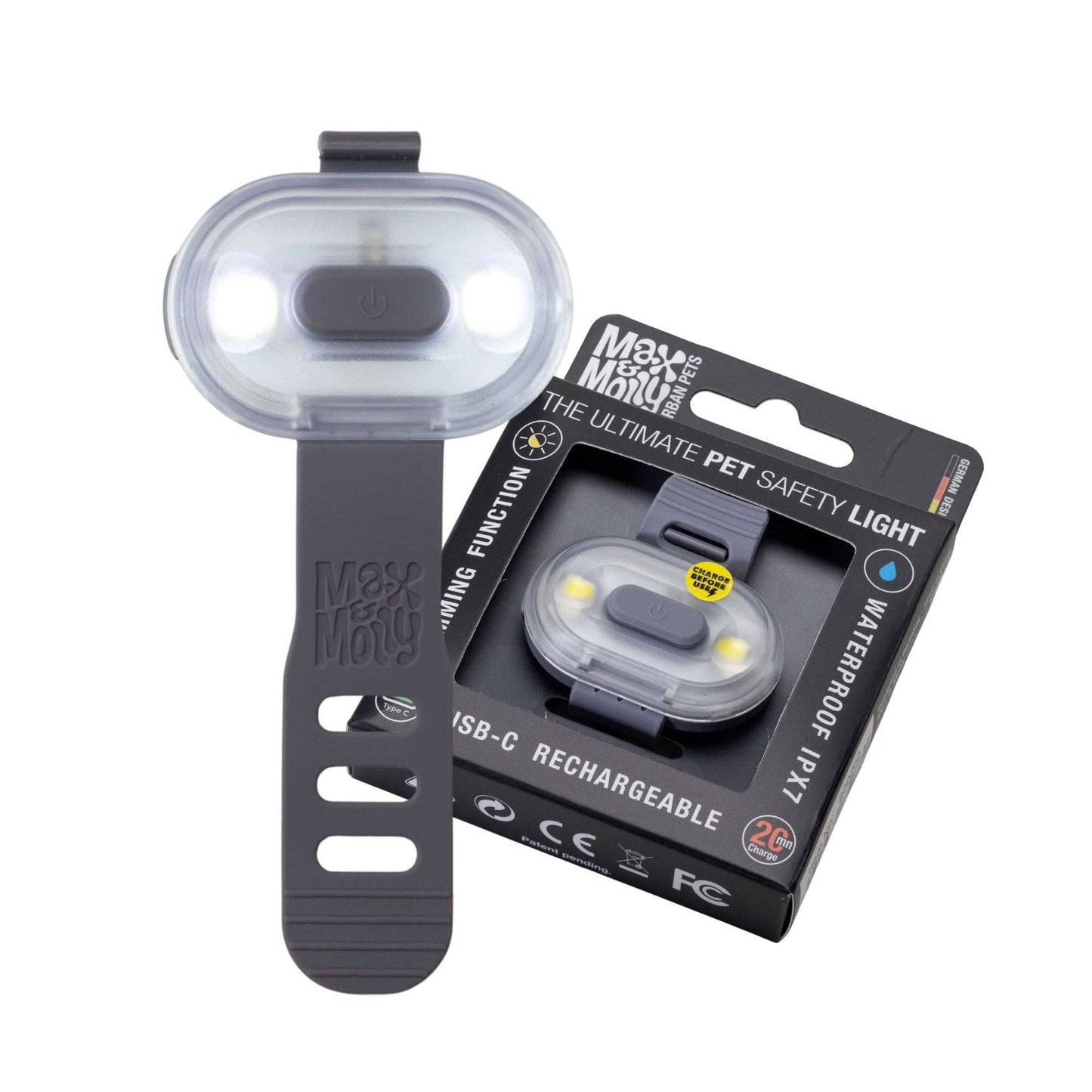 MAX & MOLLY – Matrix 2.0 Ultra LED „Sicherheitslicht Stone“ - OSSO BLU