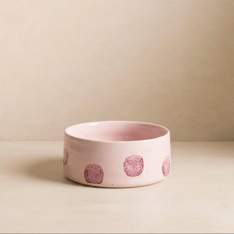 EGG BACK HOME – Pop Dots Hundenapf Rosa