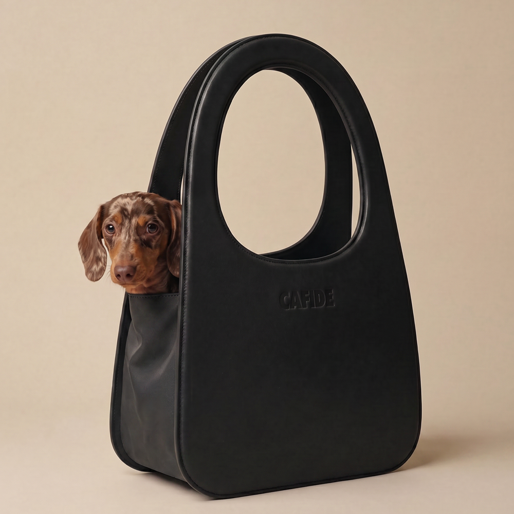 CAFIDE - Borsa da viaggio per cani, Nera, Jala