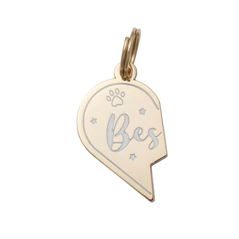 TWO TAILS PET COMPANY - Besties - Pet ID Tag & Charm - OSSO BLU