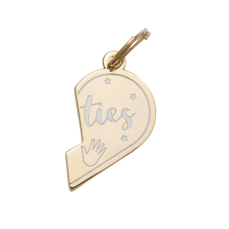 TWO TAILS PET COMPANY - Besties - Pet ID Tag & Charm - OSSO BLU