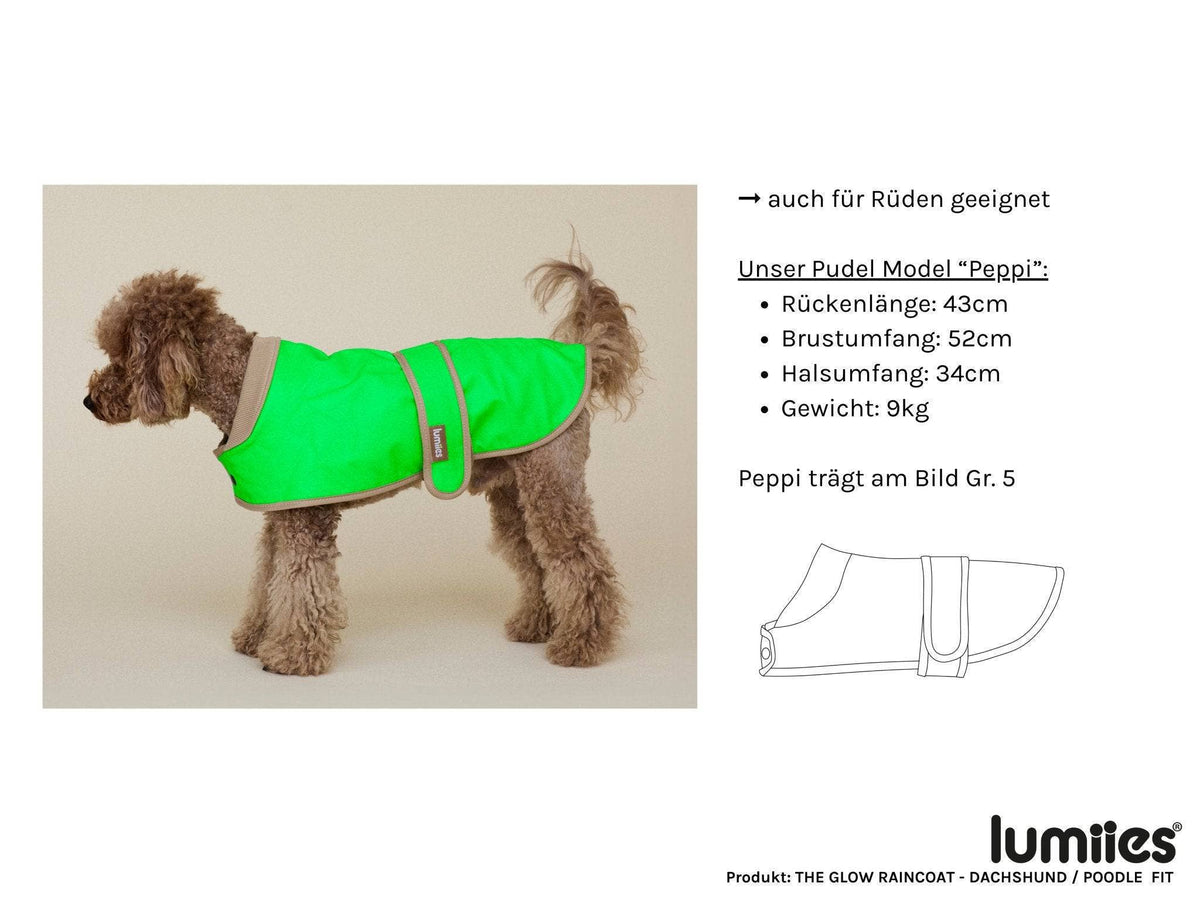 LUMIIES – Glow Raincoat Mini-Fit Hunderegenmantel Neonorange