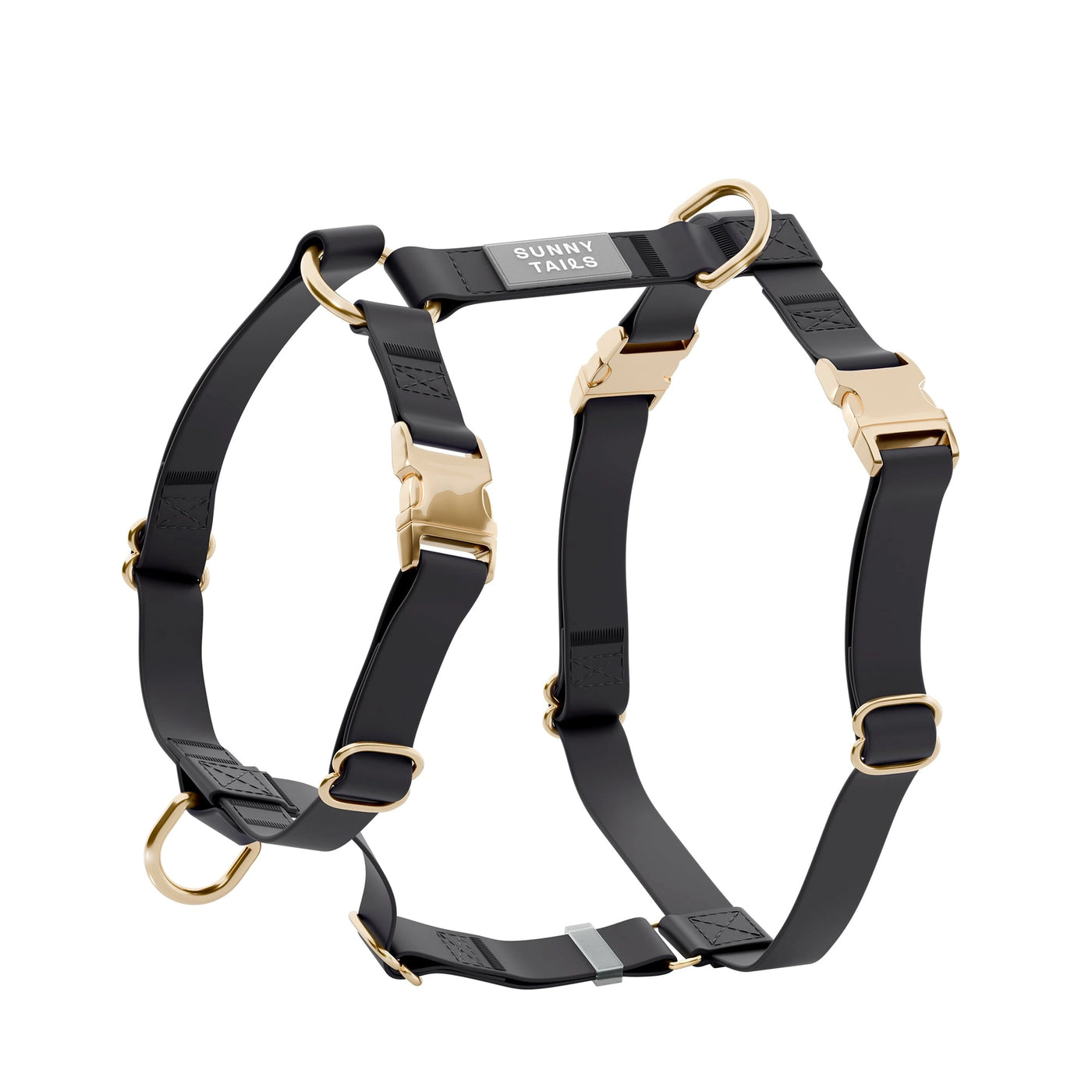 SUNNY TAILS - Pettorina per Cani Impermeabile - Ember Black