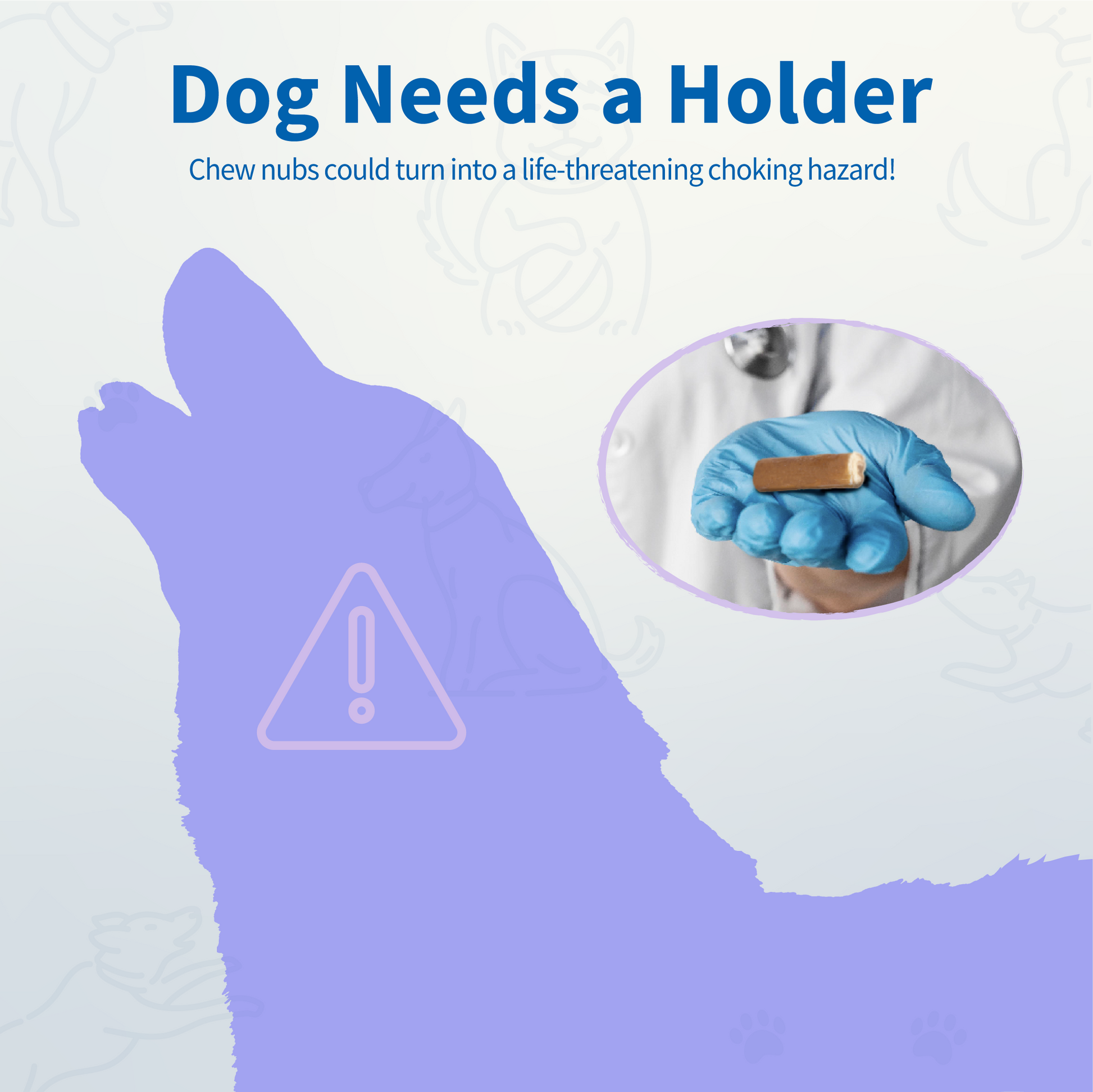 CHEWISE - Sicherer Kauhalter – Klein | Für Hunde unter 9 kg - OSSO BLU