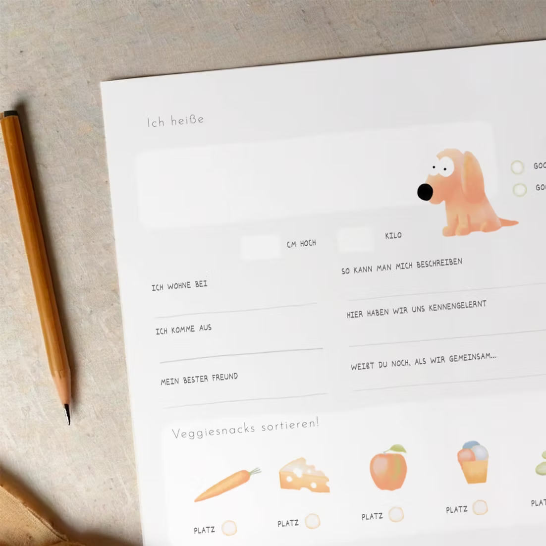 PFOTENALBUM – Das Freundschaftsbuch für Hunde - OSSO BLU