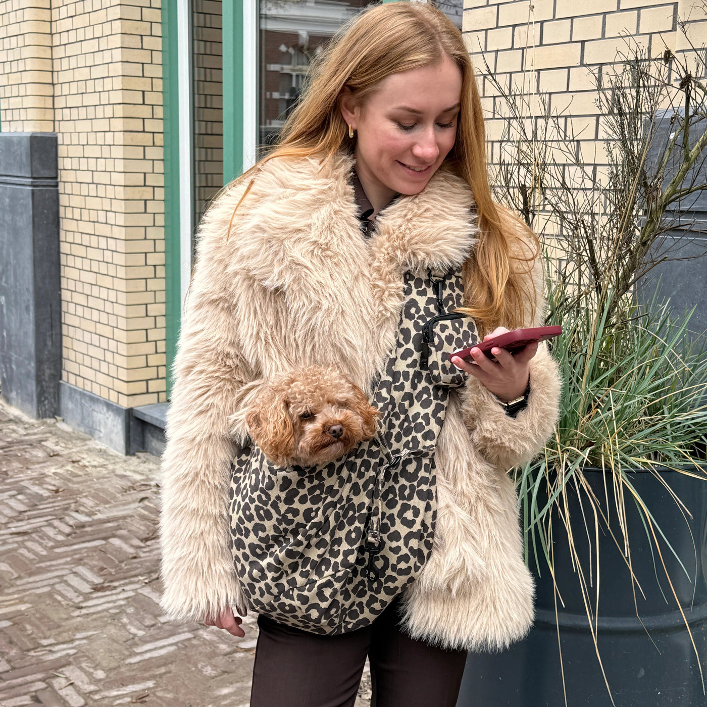 THE DOG LABEL - Borsa in tela – Leopardo