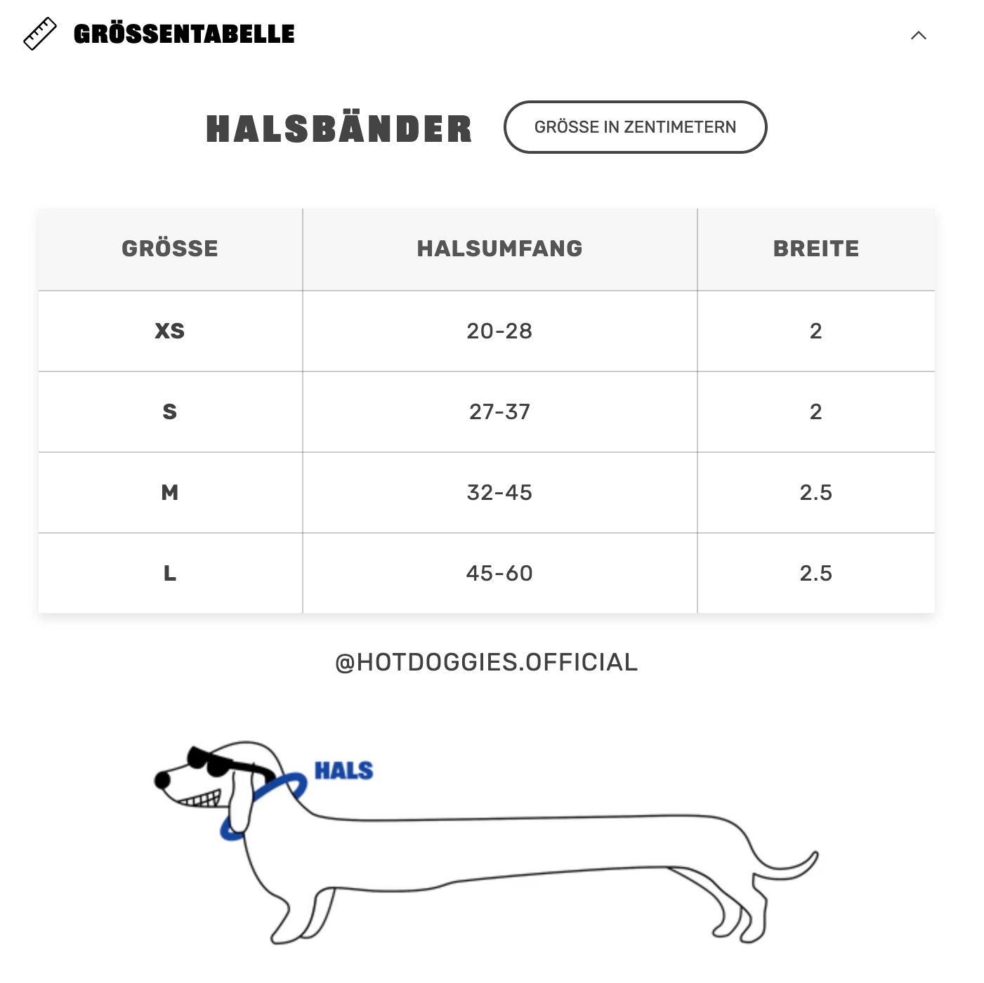 HOT DOGGIES - Halsband „Coco Noir“ - OSSO BLU