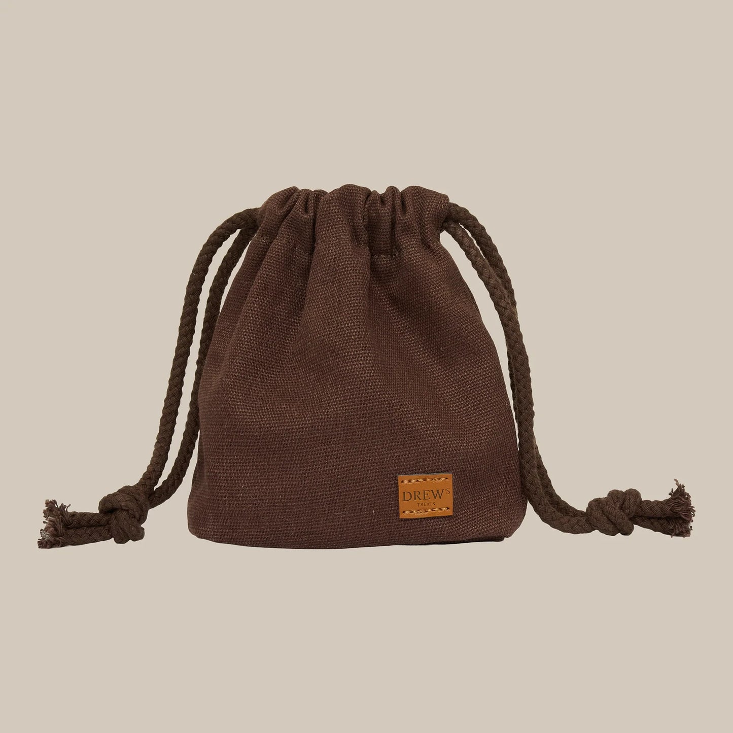 DREW’S DOGWEAR - Canvas Leckerlitasche – Braun