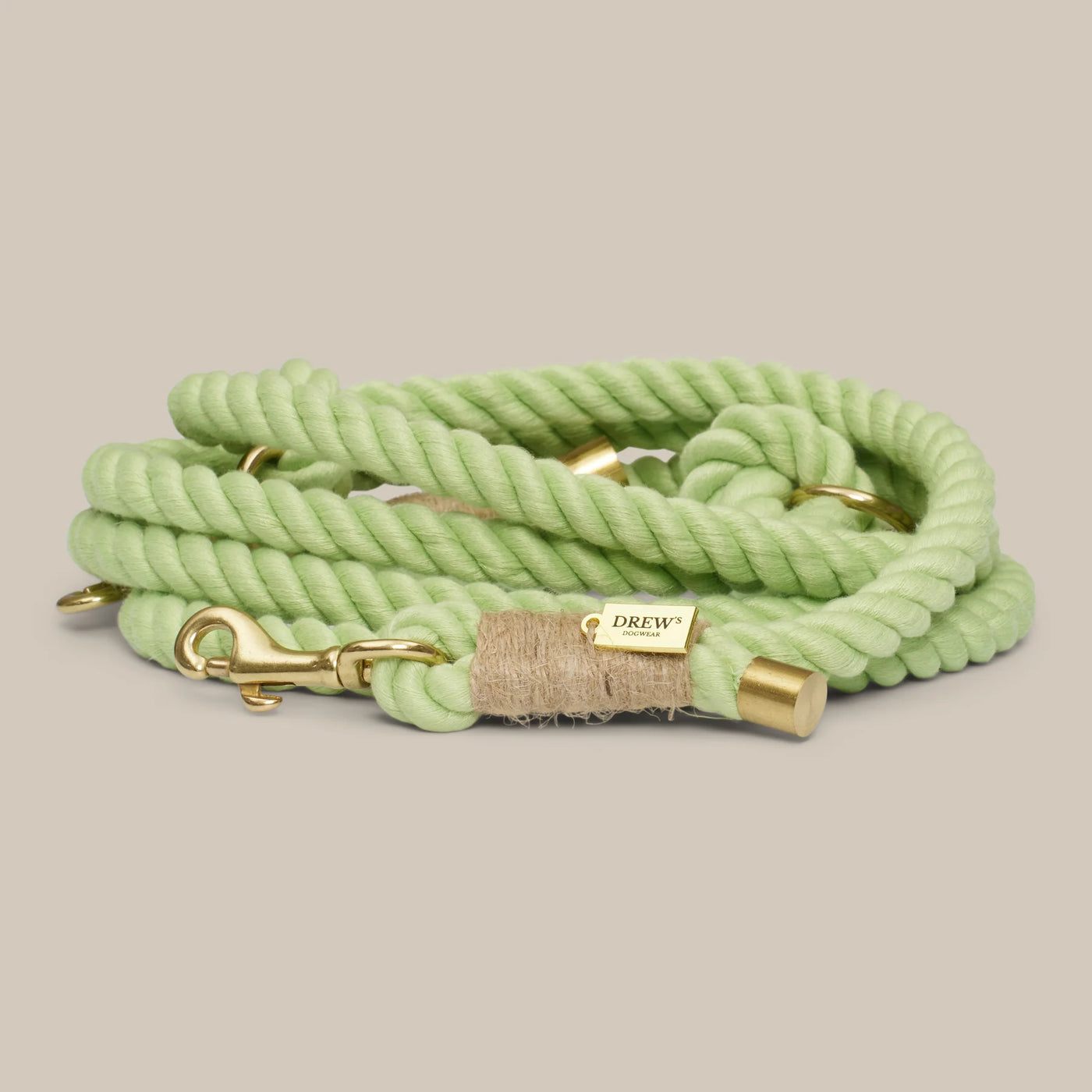 DREW'S DOGWEAR - Guinzaglio morbido a mani libere (verde)