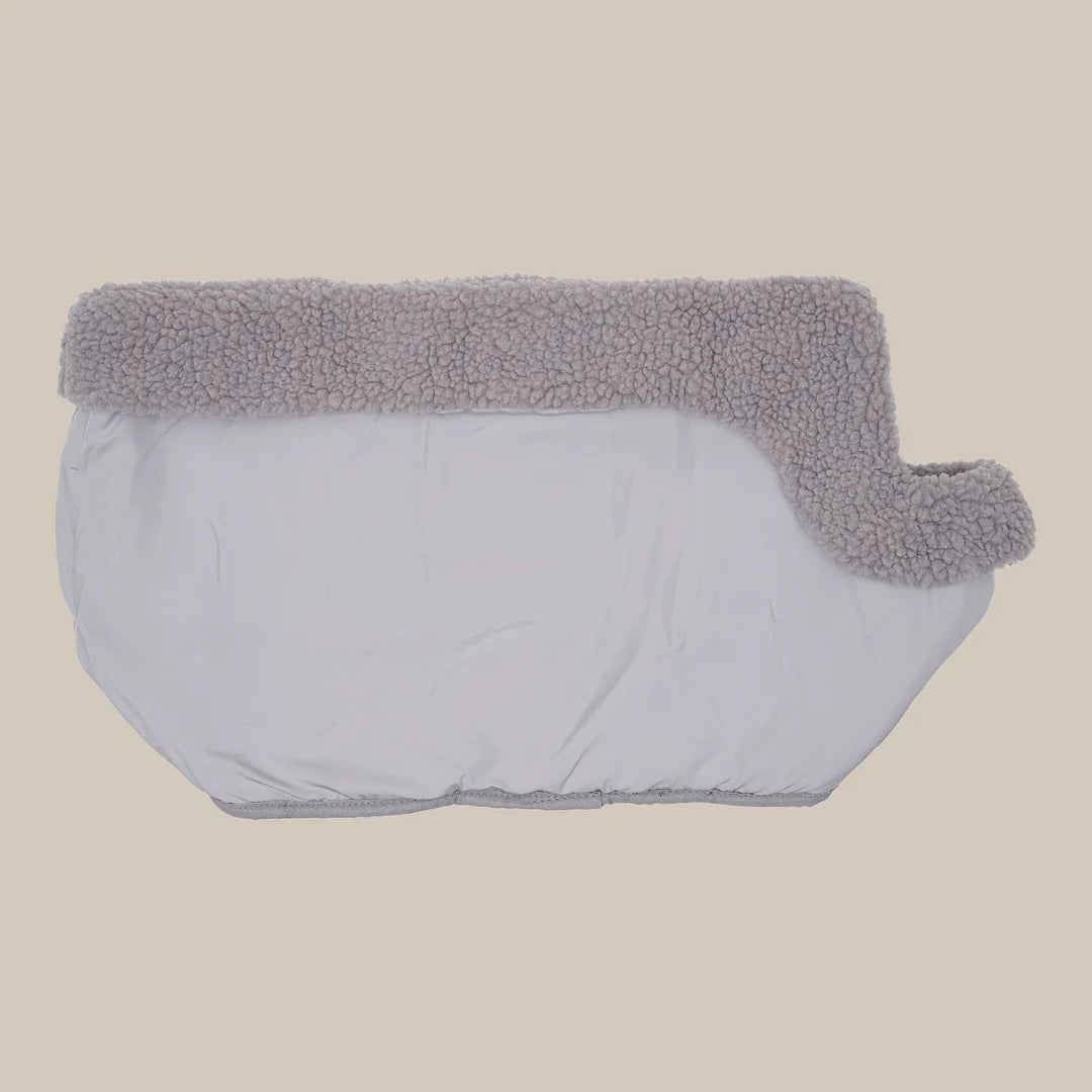DREW'S DOGWEAR – Dog Bag Teddy-Inlay – Morbida fodera interna per borse per cani - Grigio