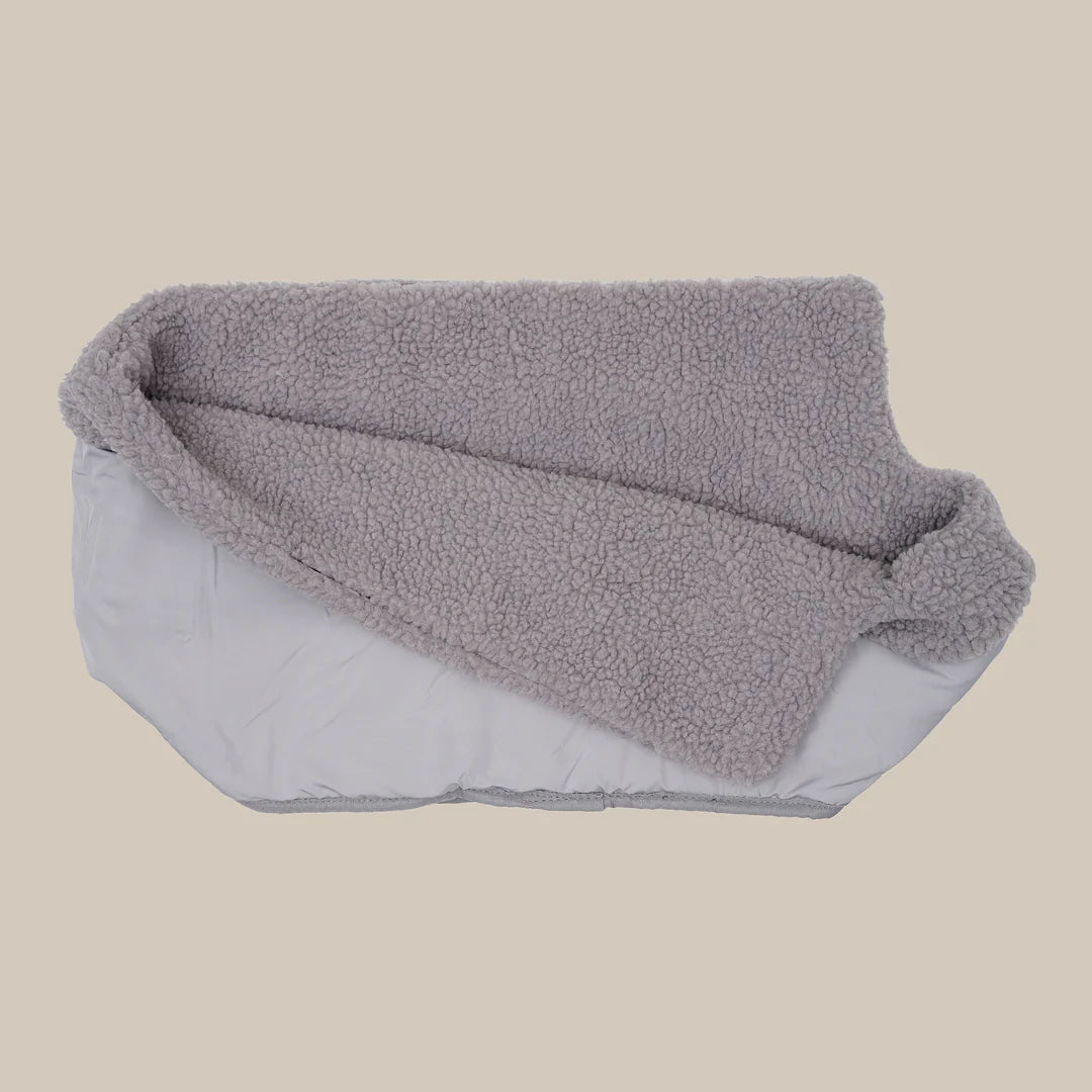 DREW'S DOGWEAR – Dog Bag Teddy-Inlay – Morbida fodera interna per borse per cani - Grigio